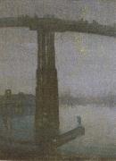 James Abbott McNeil Whistler Nocturne in Blue and Gold Sweden oil painting artist